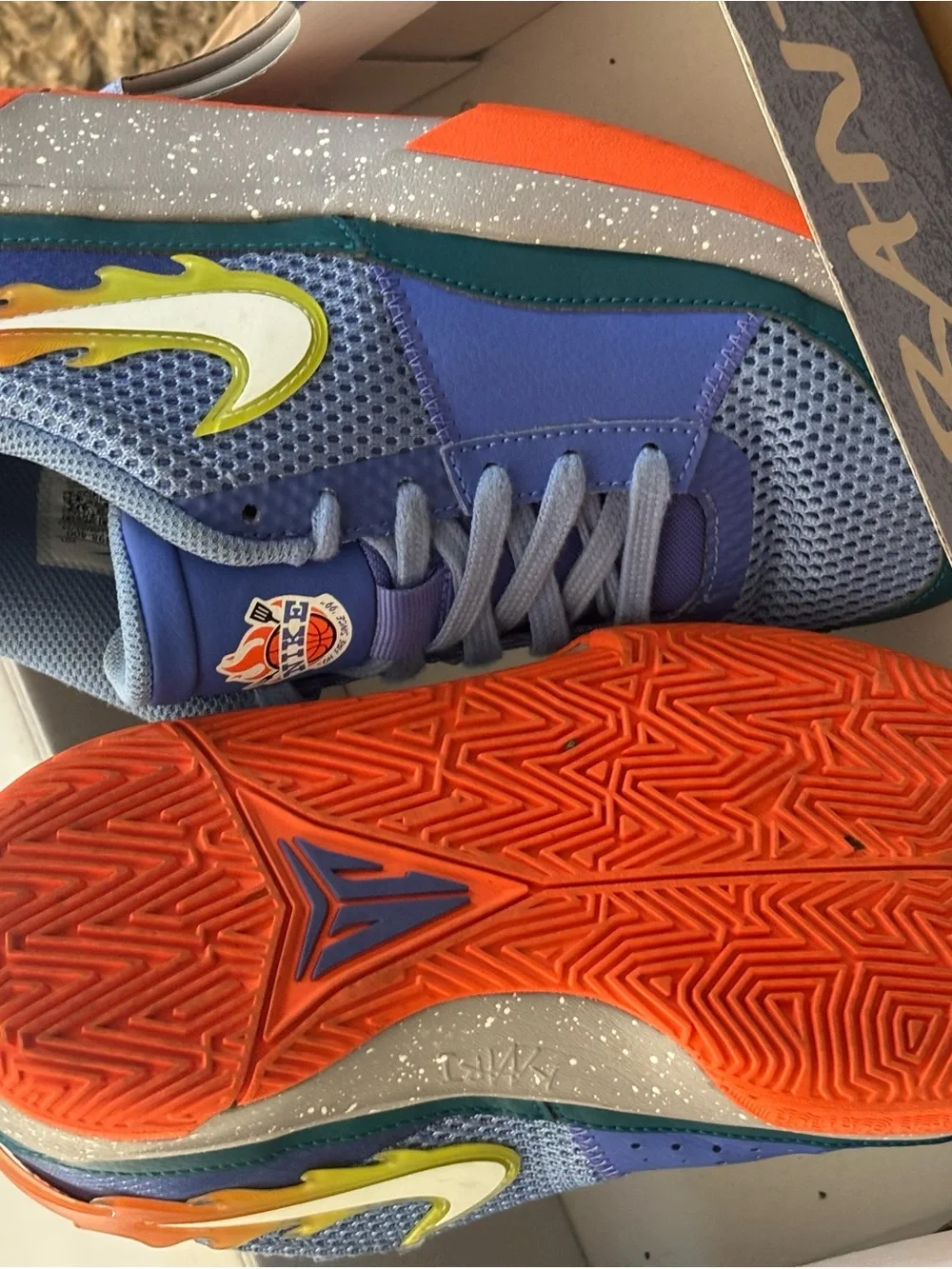 Nike Kids' Ja 1 Backyard BBQ (GS) - Purple/Orange